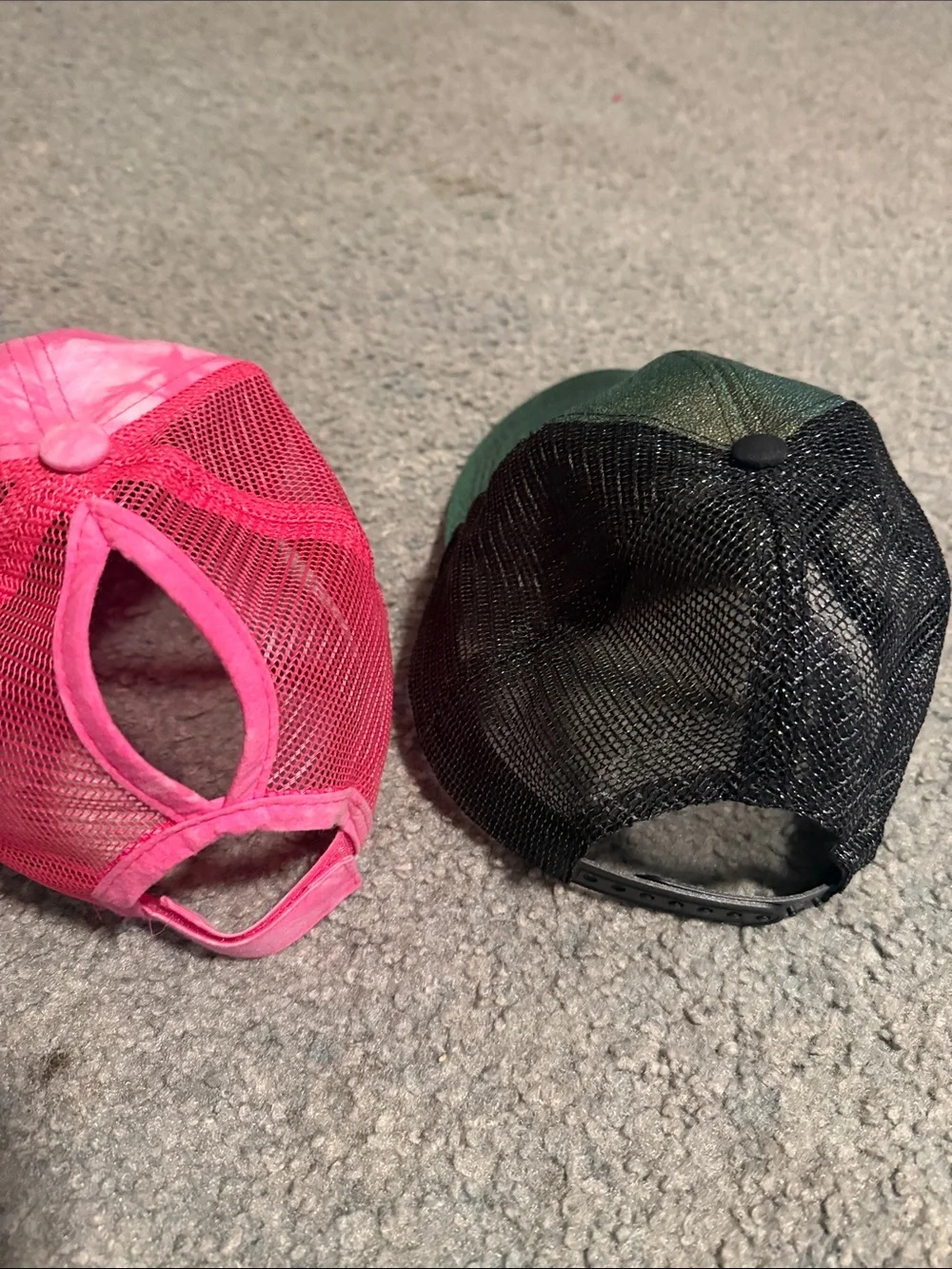 Pink Tie-Dye Mesh Cap - Glitter Black Mesh Option, 2 hats